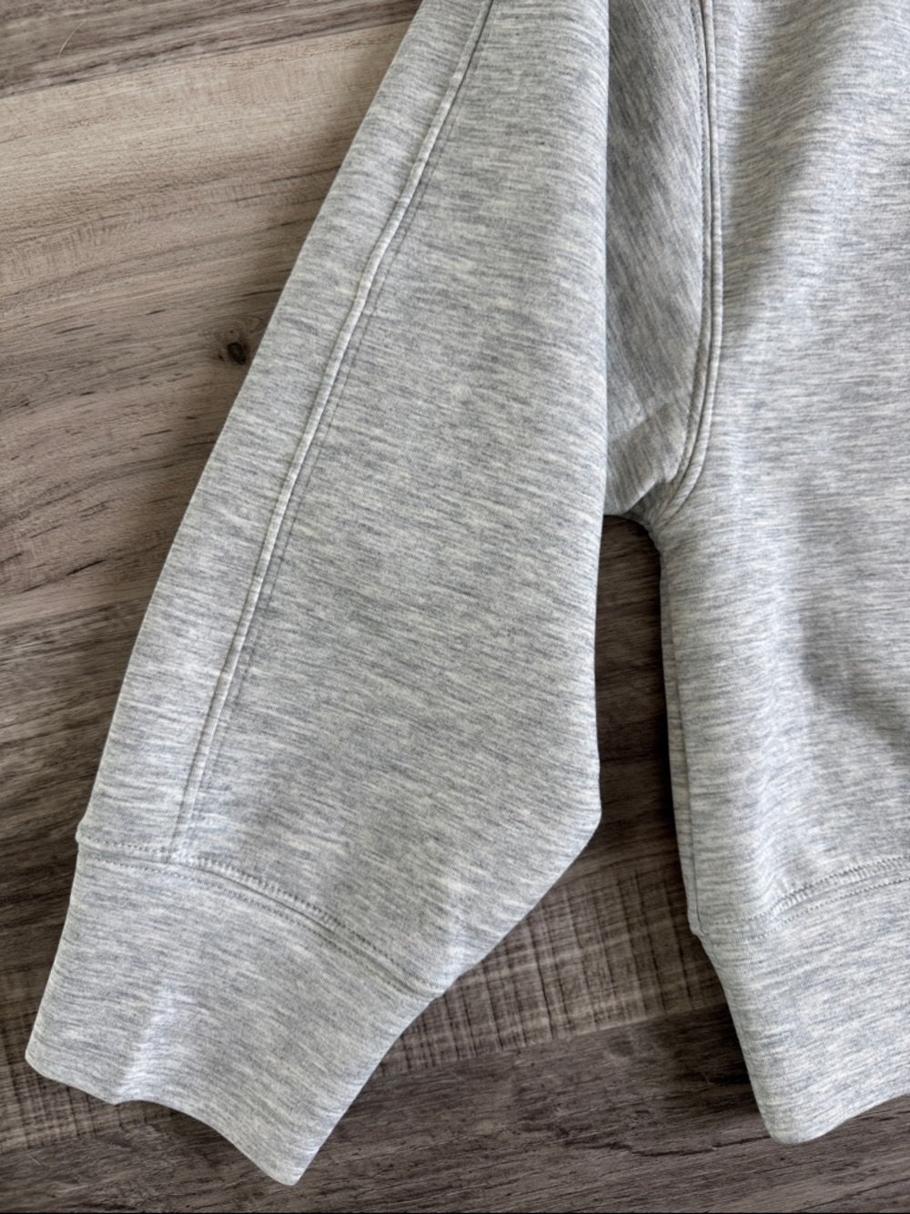 Light Gray Cropped Crewneck Sweatshirt - Women - Picture 2 of 6